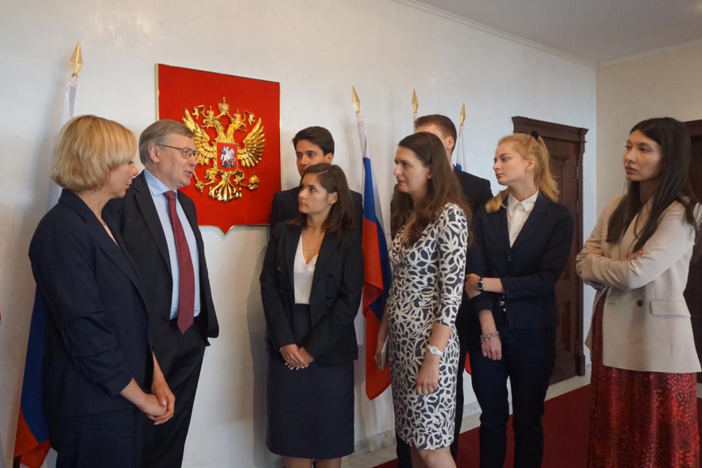 Посол России в Бельгии А.А.Токовинин встретился со студентами ЕУИ