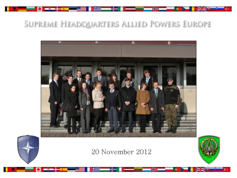 Преподаватели и студенты МГИМО в штаб-квартире НАТО (ноябрь 2012)
